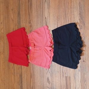 J Crew scallop shorts